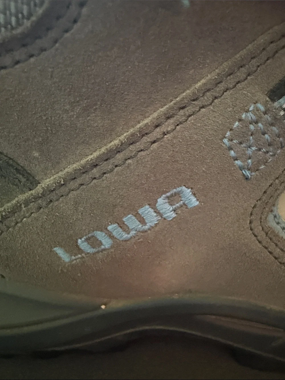 Lowa Tempest QC Grey, Beige & Blue Women's 10 Hiking Boots Outdoors Adventure
